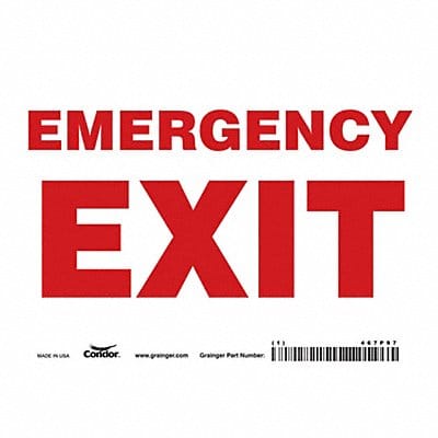 Safety Sign 5 in x 7 in Vinyl