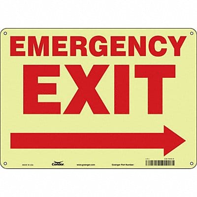 Safety Sign 10 in x 14 in Polyethylene