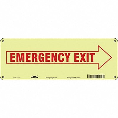Safety Sign 5 in x 14 in Polyethylene