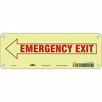 Safety Sign 3 1/2 x 10 in Polyethylene