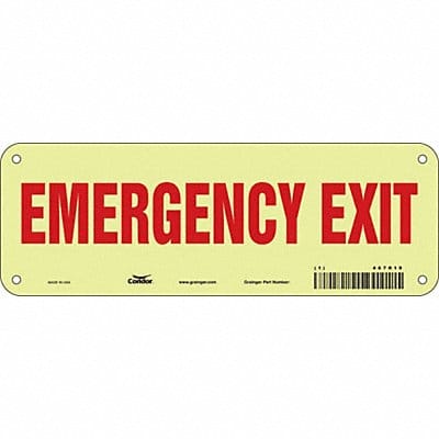 Safety Sign 3 1/2 x 10 in Polyethylene