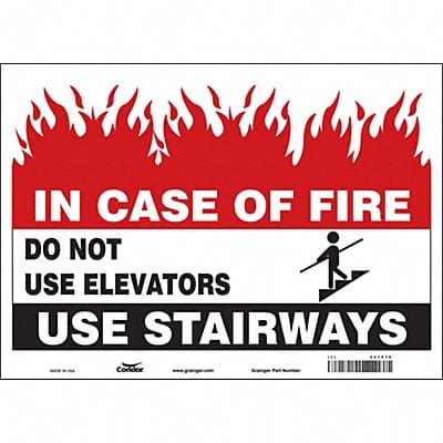 Safety Sign 10 in x 14 in Vinyl