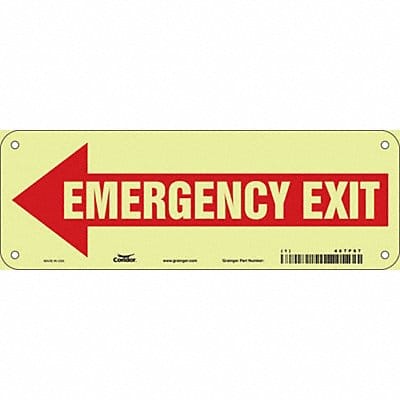 Safety Sign 3 1/2 x 10 in Polyethylene