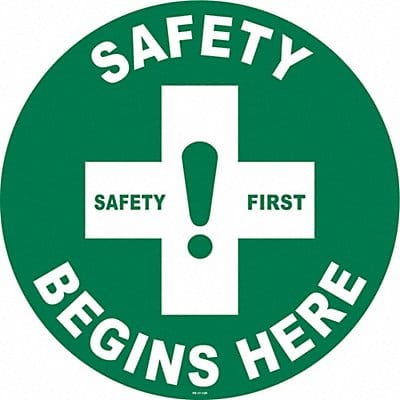 Anti-Slip Floor Sign 17 in x 17 in Vinyl