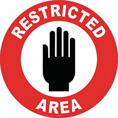Anti-Slip Floor Sign 17 in x 17 in Vinyl