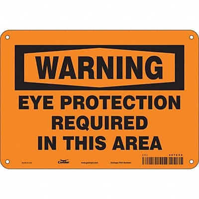 Safety Sign 7 in x 10 in Aluminum