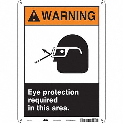 Safety Sign 14 in x 10 in Aluminum