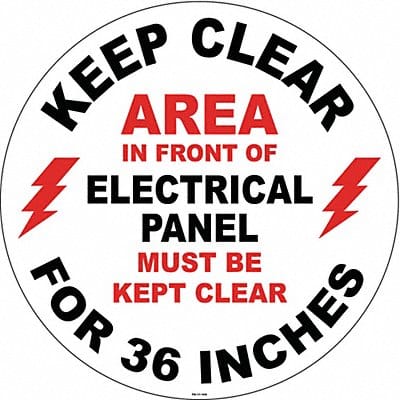 Anti-Slip Floor Sign 17 in x 17 in Vinyl