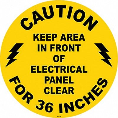 Anti-Slip Floor Sign 17 in x 17 in Vinyl