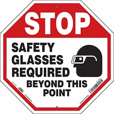 Safety Sign 24 in x 24 in Aluminum