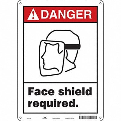 Safety Sign 14 inx10 in Aluminum