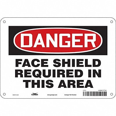 Safety Sign 7 inx10 in Polyethylene