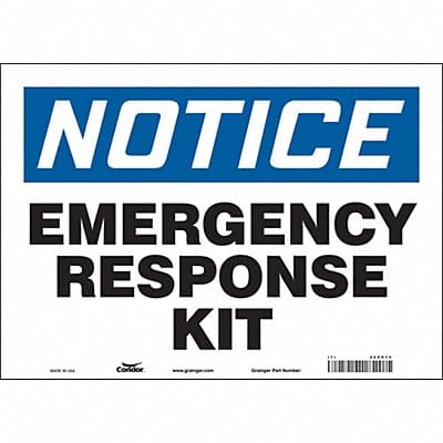 J9406 Safety Sign 10 in x 14 in Vinyl