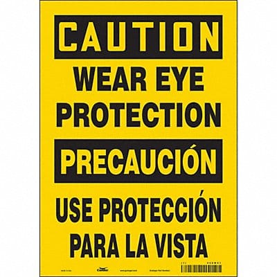 Safety Sign 14 in x 10 in Vinyl
