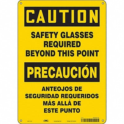 Safety Sign 14 inx10 in Aluminum