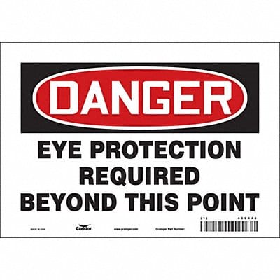 Safety Sign 7 inx10 in Vinyl