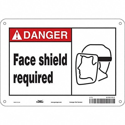 Safety Sign 7 inx10 in Polyethylene
