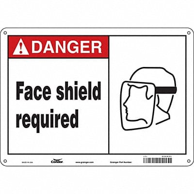 Safety Sign 10 inx14 in Polyethylene