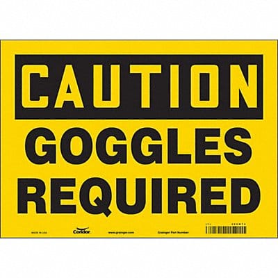 Safety Sign 10 in x 14 in Vinyl