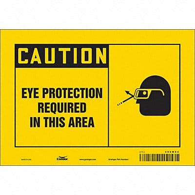 Safety Sign 7 inx10 in Vinyl