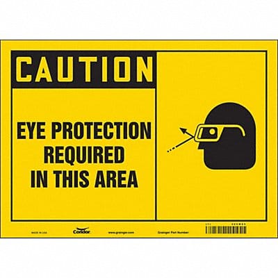 Safety Sign 10 inx14 in Vinyl
