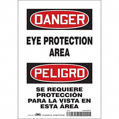 Safety Sign 10 inx7 in Vinyl