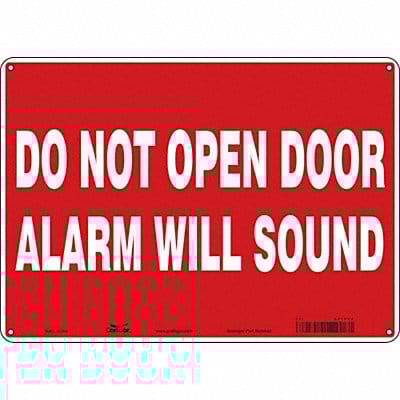 Safety Sign 10 in x 14 in Aluminum