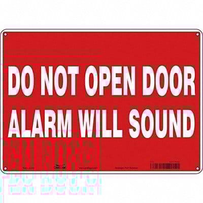 Safety Sign 10 in x 14 in Polyethylene