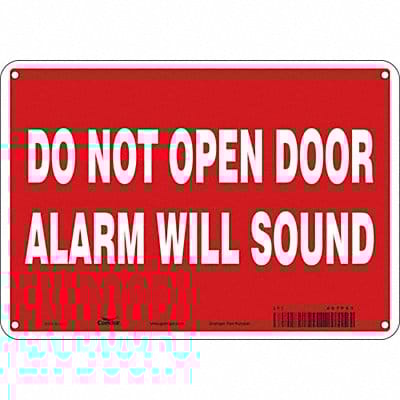 Safety Sign 7 in x 10 in Polyethylene