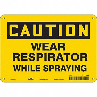 Safety Sign 7 in x 10 in Polyethylene