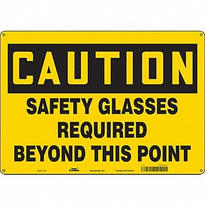 Safety Sign 14 inx20 in Aluminum