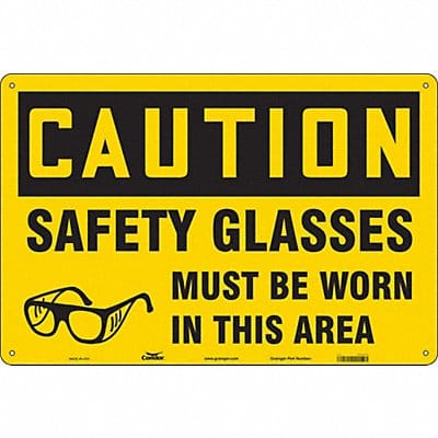 Safety Sign 24 in x 36 in Polyethylene