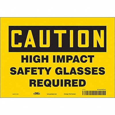 Safety Sign 7 in x 10 in Vinyl