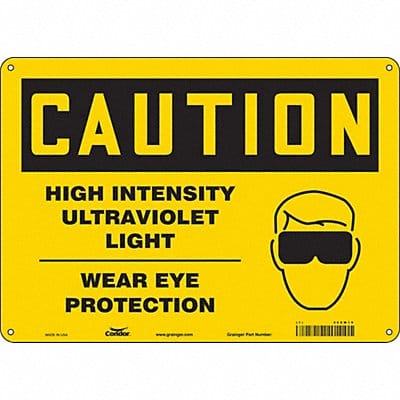 Safety Sign 10 in x 14 in Polyethylene