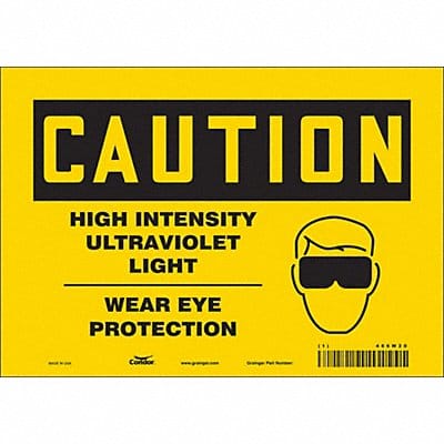 Safety Sign 7 inx10 in Vinyl