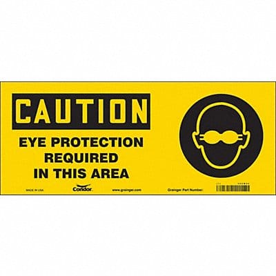 Safety Sign 7 in x 17 in Vinyl