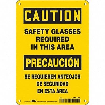 Safety Sign 10 inx7 in Polyethylene