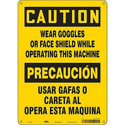 Safety Sign 14 inx10 in Aluminum