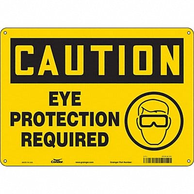 Safety Sign 10 inx14 in Aluminum