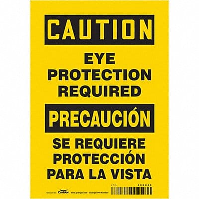 Safety Sign 10 inx7 in Vinyl