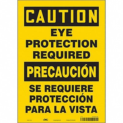 Safety Sign 14 in x 10 in Vinyl