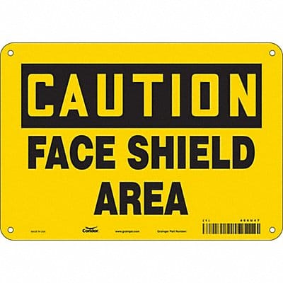 Safety Sign 7 in x 10 in Aluminum