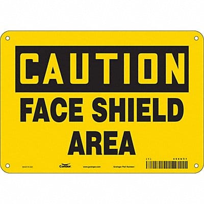 Safety Sign 7 inx10 in Polyethylene