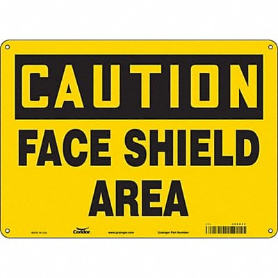 Safety Sign 10 inx14 in Polyethylene