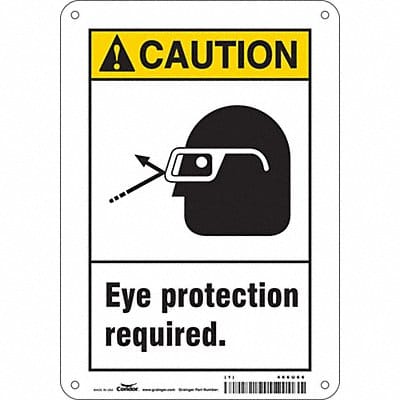 Safety Sign 10 inx7 in Polyethylene