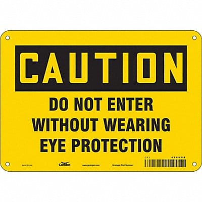 Safety Sign 7 inx10 in Polyethylene