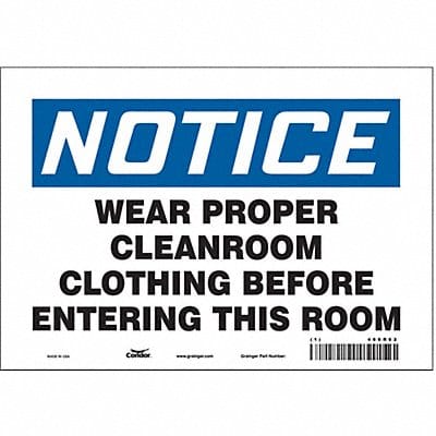 Safety Sign 7 inx10 in Vinyl