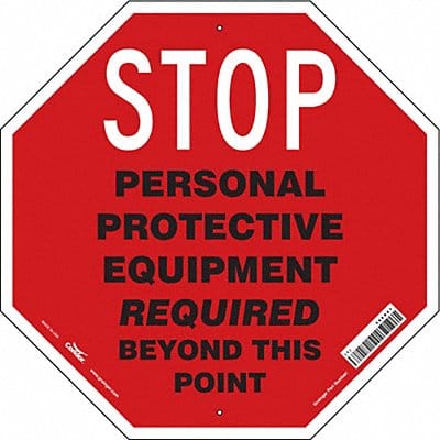 Safety Sign 24 in x 24 in Aluminum