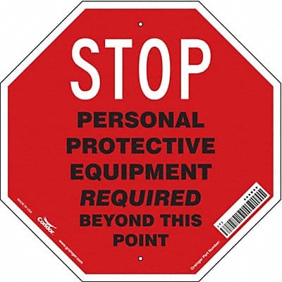 Safety Sign 18 inx18 in Polyethylene