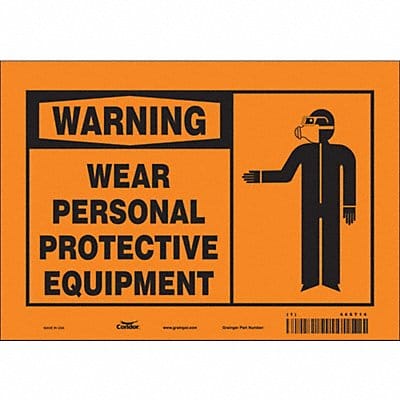 Safety Sign 7 inx10 in Vinyl